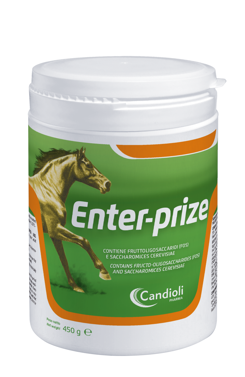 Enter-Prize
Mangime complementare in polvere per cavalli ripristino delle funzioni intestinali 450 gr