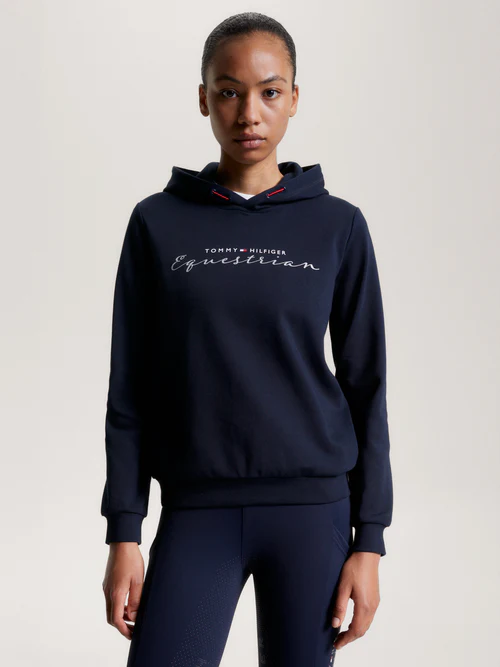 Felpa Metallic logo Tommy Equestrian