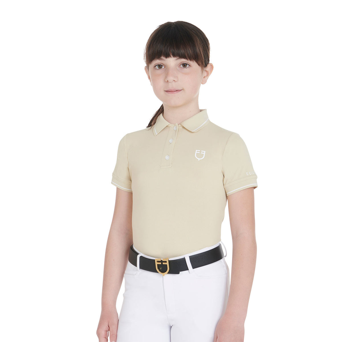 Polo bambini slim fit in tessuto tecnico antibatterico - 5